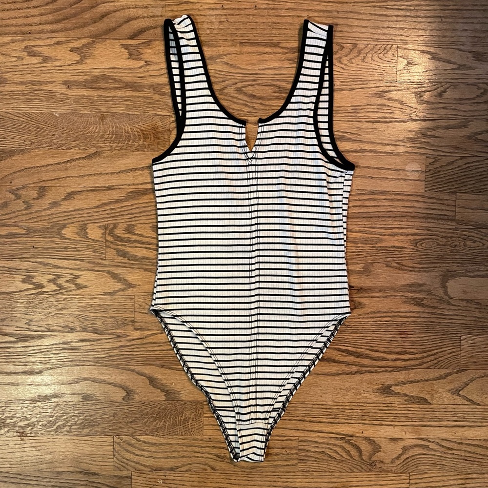 Urban Outfitters striped bodysuit, size S